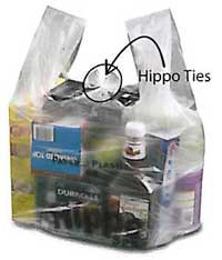 Crown Poly Buff Hippo Sak #10 Thank You Bag HMW-HDPE & LLDPE 12 x 7